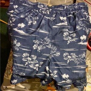 OP men’s sz. 3xl swim shorts navy floral pattern. Worn very little has pockets.